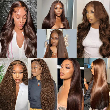Fresh Install | Brown Body Wave Glueless HD Lace 13x6 Frontal Wig