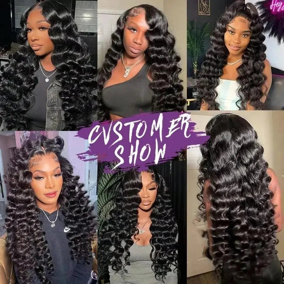 Melted Hair 180% Density Deep Wave Wig Glueless 13x6 Frontal Wig