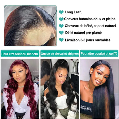 Melted Hair Bone Straight Wig Glueless 9x6 Frontal Pre-Cut Lace Wig