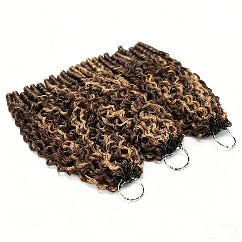 Highlight Kinky Curly Crochet Braiding Hair Extensions — 100% Human Hair