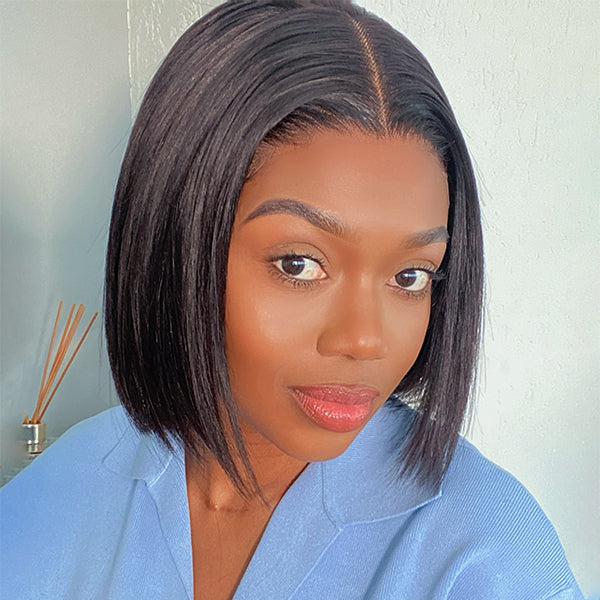 Glueless 5x5 Closure Lace Bob Wig 100% Human Hair - US Only