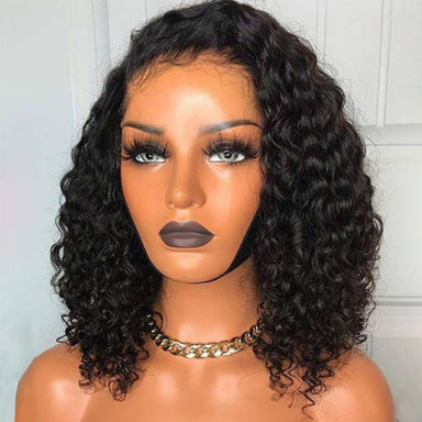 Cute Flower Curly Side Part 13x4 Undetectable Lace Frontal Wig - US Only