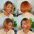 Melted Hair Brown Highlights Short Cut / Bob Wig Minimalist Lace Wig
