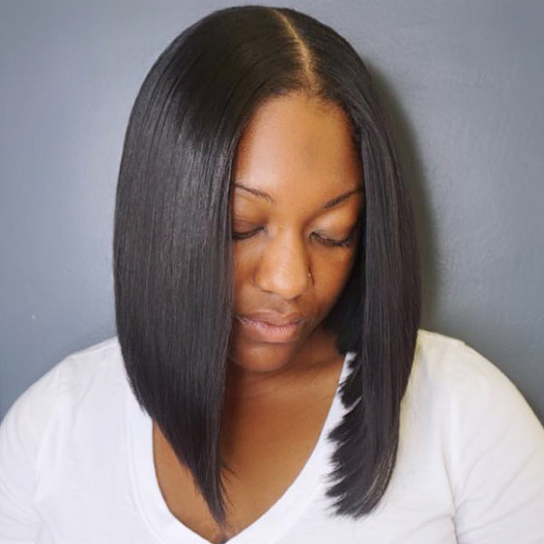 Quick & Easy Affordable U Part Bob Wig 100% Human Hair - US Only